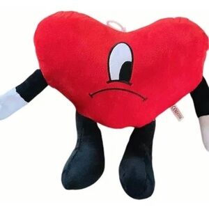 Red Heart Plush Toy with Arms and Legs